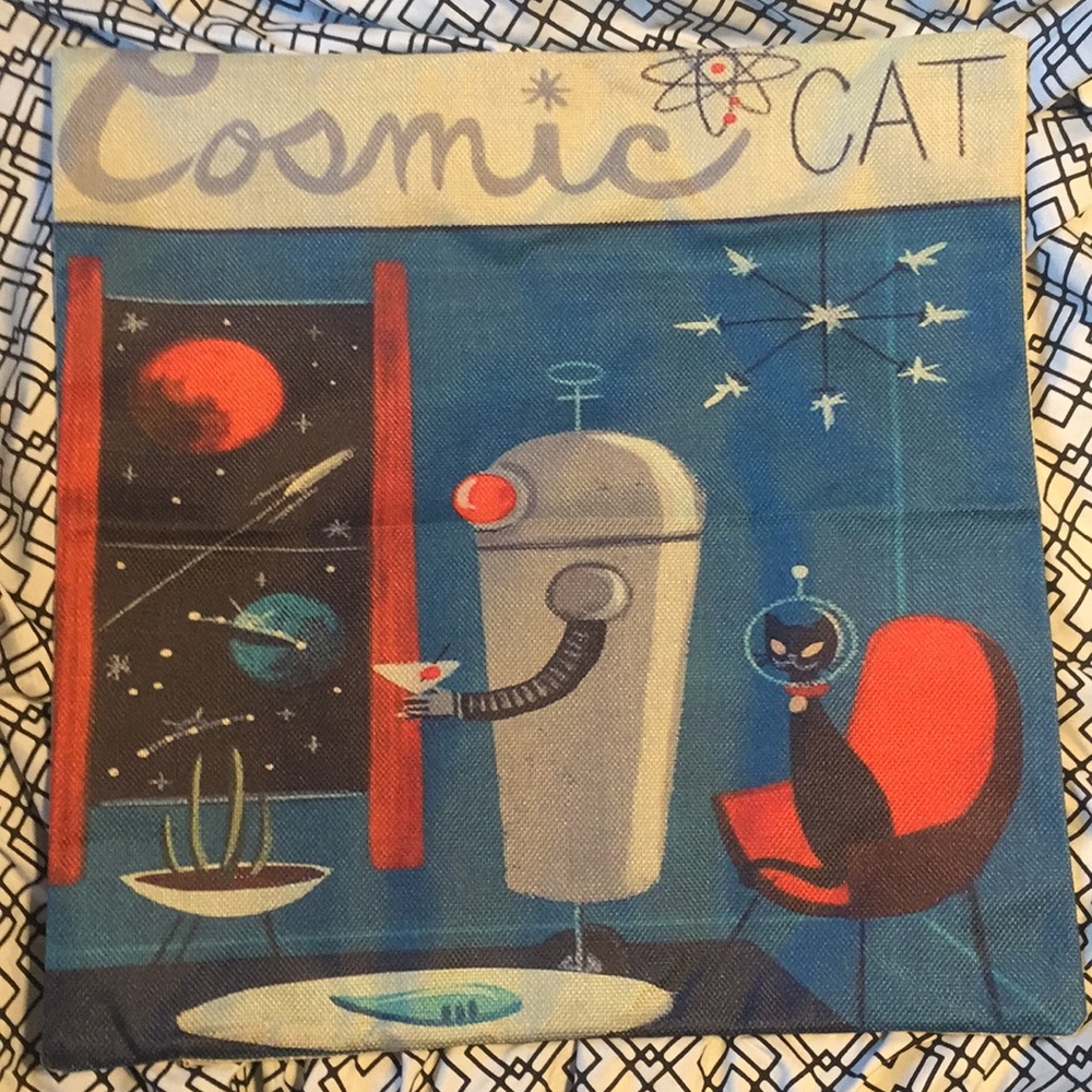 Retro ATOMIC Pillow Cover